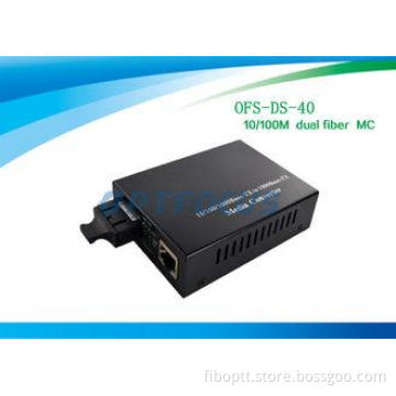 Dual Fiber Media Converter SM 10 / 100M 1310nm 40Km SC Exte